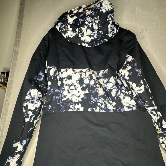 Women's ROXY Presence True Black FlowersParka Insulated Snow Jacket Coat | Sz: M - Picture 13 of 16